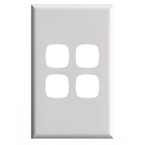 HPM Excel 4Gang Cover Plate - Choose Colour